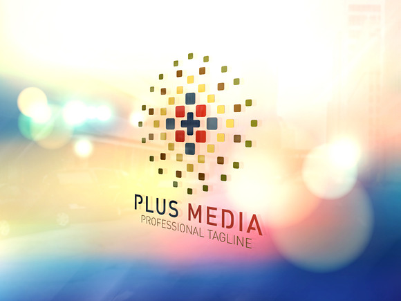 Plus Media Logo in Logo Templates - product preview 3