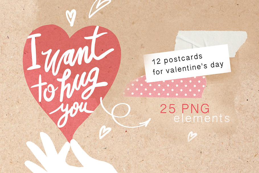 Postcards valentine day in Illustrations - product preview 8