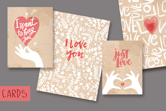 Postcards valentine day in Illustrations - product preview 1
