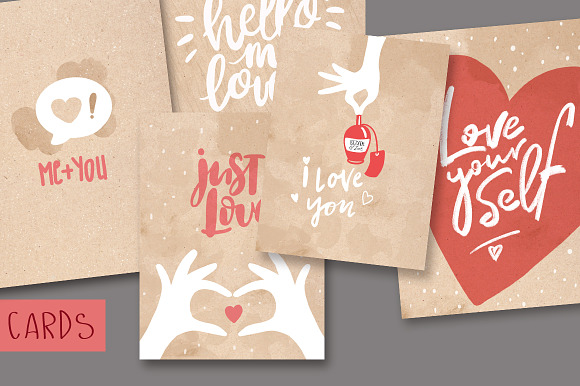 Postcards valentine day in Illustrations - product preview 2