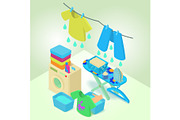Washable concept banner, isometric
