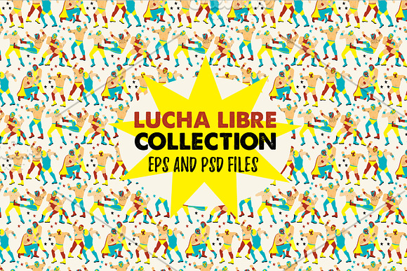  Lucha Libre Collection in Illustrations - product preview 3