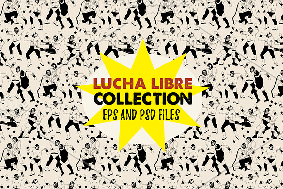  Lucha Libre Collection in Illustrations - product preview 4