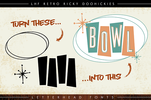 LHF Retro Ricky Doohickies in Retro Fonts - product preview 4