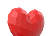 Heart Simple, HiRes and LowPoly