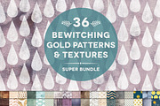36 Bewitching Gold & Textures Bundle
