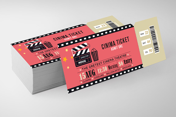 Multi Use Tickets Template Bundle in Card Templates - product preview 1