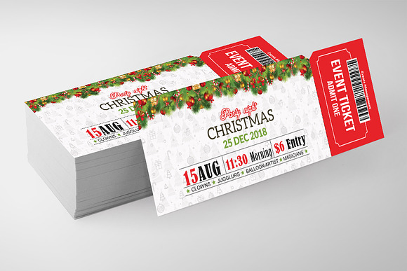 Multi Use Tickets Template Bundle in Card Templates - product preview 2