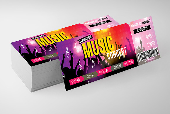 Multi Use Tickets Template Bundle in Card Templates - product preview 4