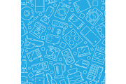 Household electronics pattern. Home