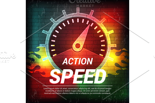 Speed poster. Abstract driving