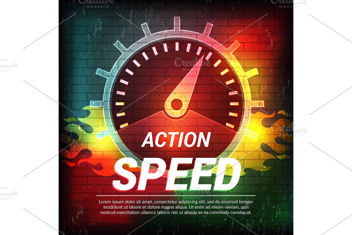 Speed poster. Abstract driving in Graphics - product preview 8