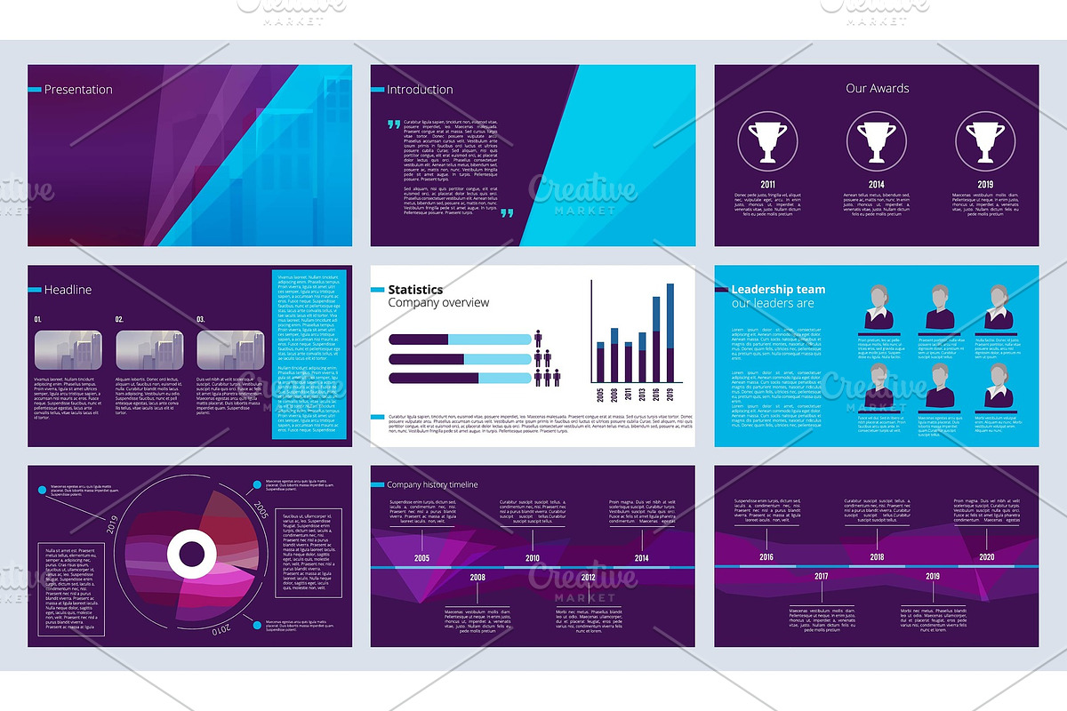 Slideshow template. Business in Graphics - product preview 8