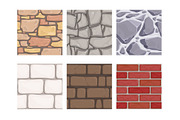 Wall game textures. Seamless rock