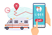 Ambulance service. Urgent 911