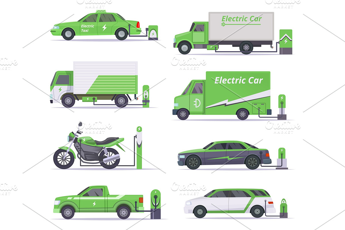 Eco cars. Save weather electricity in Graphics - product preview 8