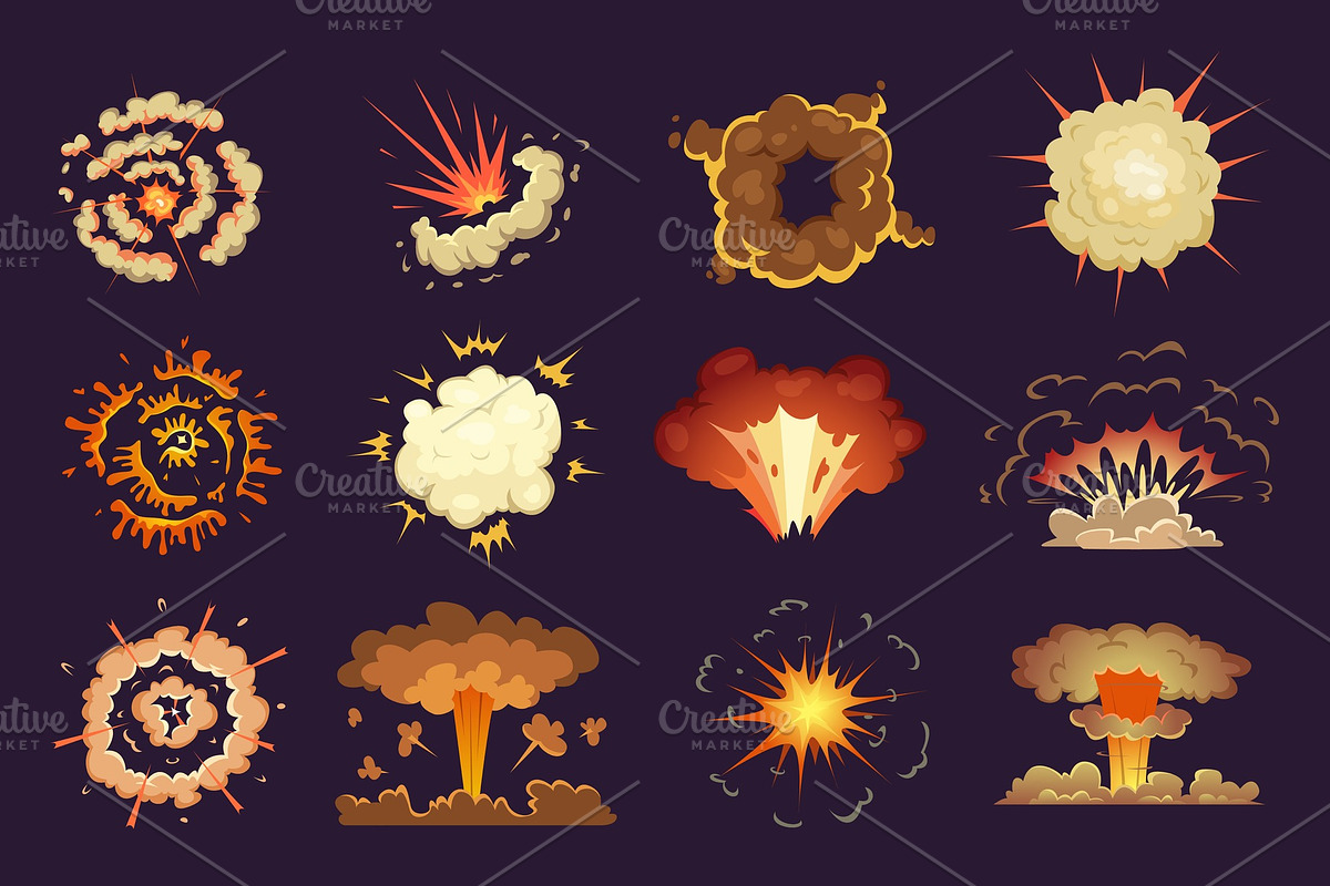 Bomb explosion. Motion abstract in Graphics - product preview 8