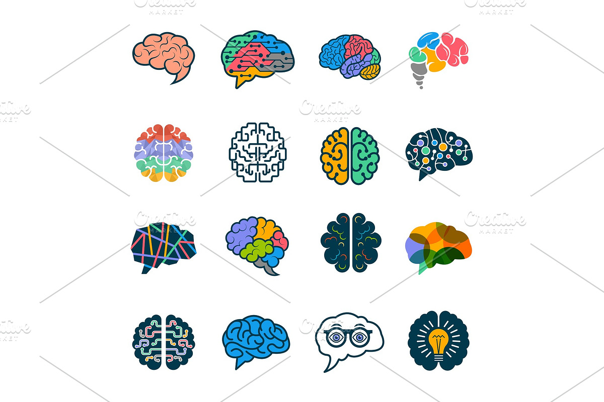 Human brain collection. Creative in Graphics - product preview 8