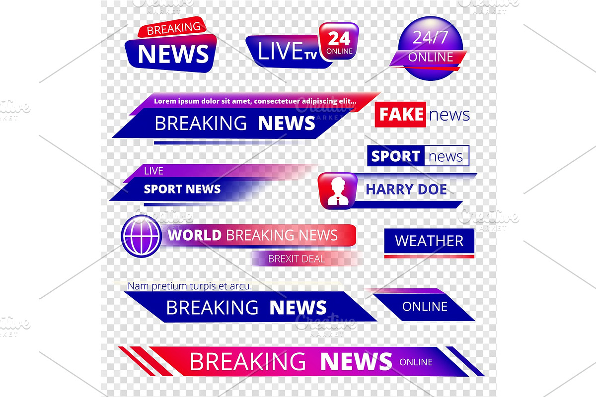 Breaking news. Television channel in Graphics - product preview 8