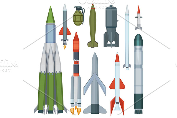 Missile collection. Defense flight