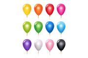 Colored balloon. Birthday party