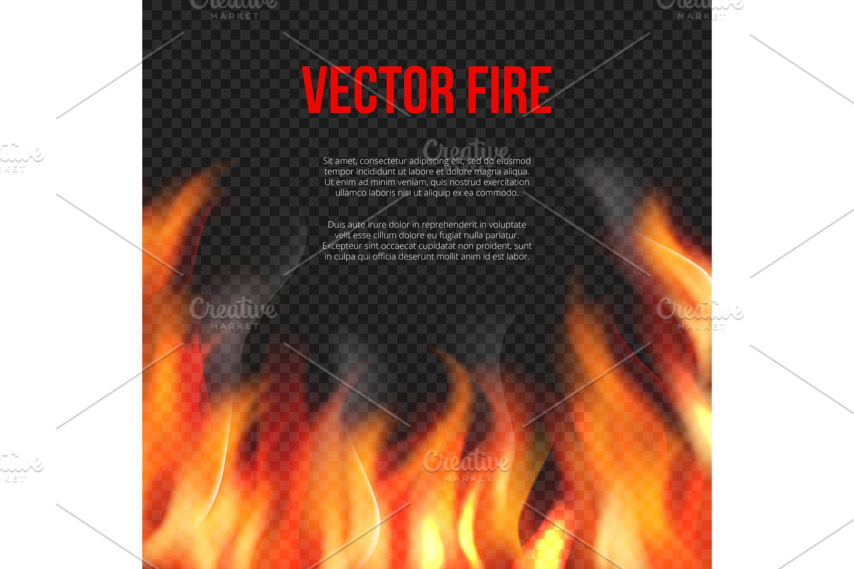 Fire background. Light of blazing in Graphics - product preview 8