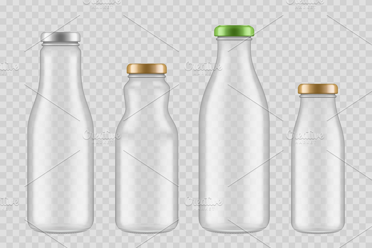 Jar glass bottles. Transparent in Graphics - product preview 8
