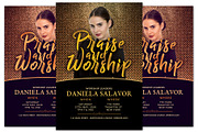 Praise and Worship Church Flyer