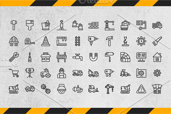 200 Construction Icon Pack in House Icons - product preview 1
