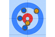 Curling sport background