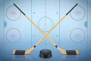 Banner Template of Ice Hockey