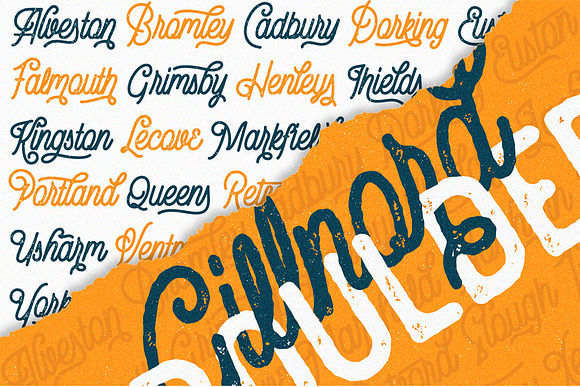 Gillnord Script (4 fonts & extras) in Display Fonts - product preview 6