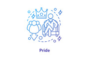 Pride concept icon