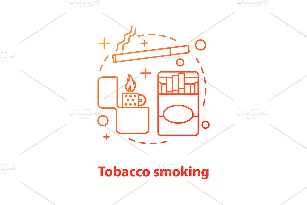 Tobacco smoking concept icon in Icons - product preview 8