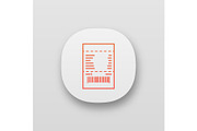 Cash receipt app icon