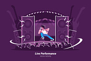 LivePerformance -Vector Illustration