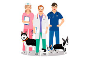 Dogs veterinary illustration