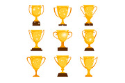 Gold award cups