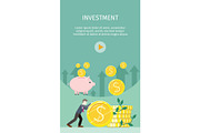 Investment Concept Flat Style Vector