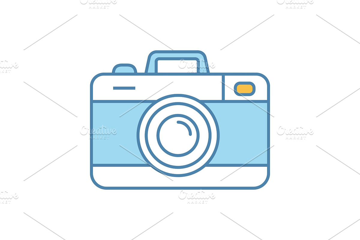 Photo camera color icon in Icons - product preview 8