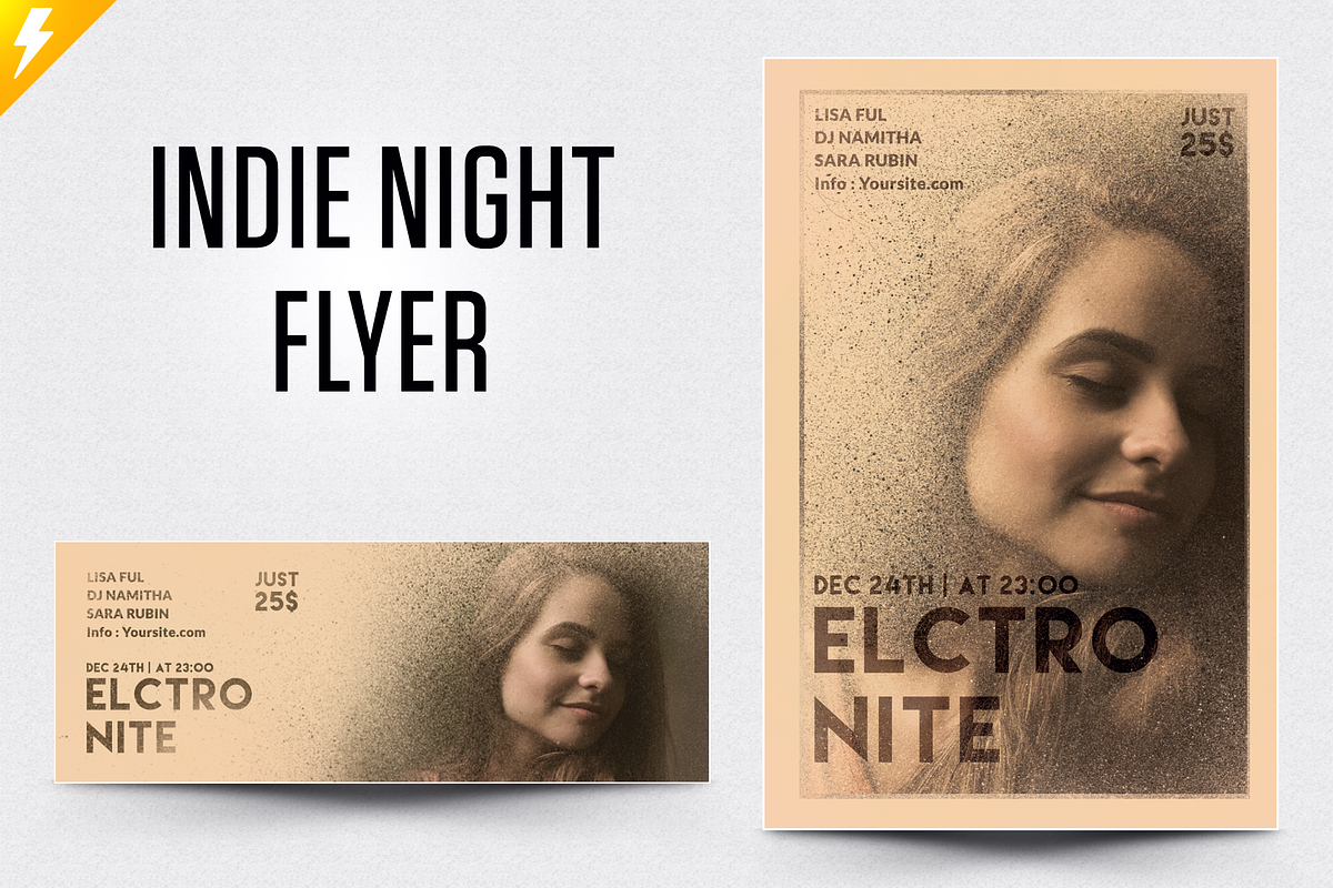 Indie Night Flyer in Flyer Templates - product preview 8