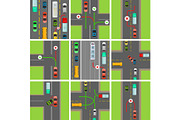 Set of Situations on Road. Traffic