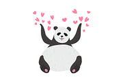 Happy Cute Panda Bear Panda