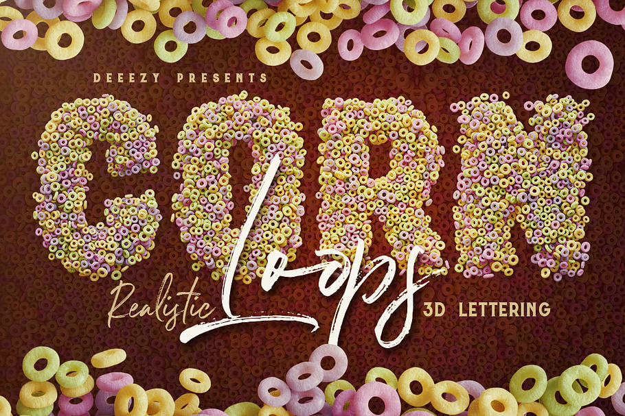 Corn Loops – 3D Lettering
