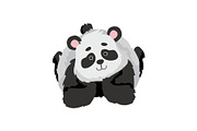 Cute Baby Panda Bear, Funny Lovely