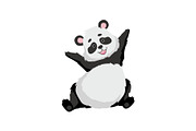 Cute Happy Baby Panda Bear, Funny