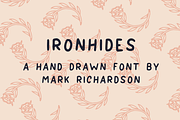 IRONHIDES - Hand Drawn Font