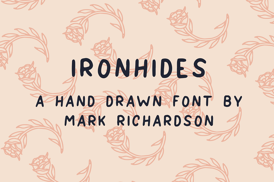 IRONHIDES - Hand Drawn Font