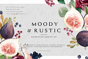 Moody&Rustic-Watercolor Graphic Set
