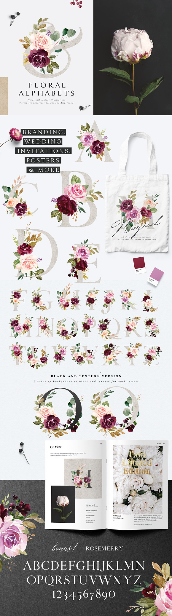 Moody&Rustic-Watercolor Graphic Set in Illustrations - product preview 1